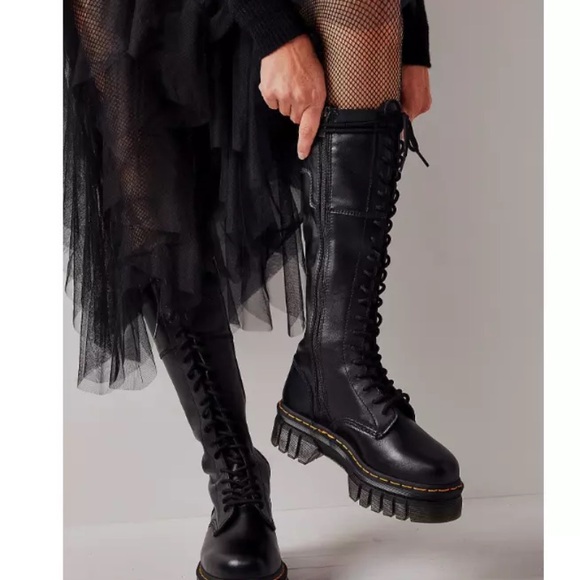 Dr. Martens Shoes - SOLD ON DEPOP Dr. Martens Black Over the Knee Boots